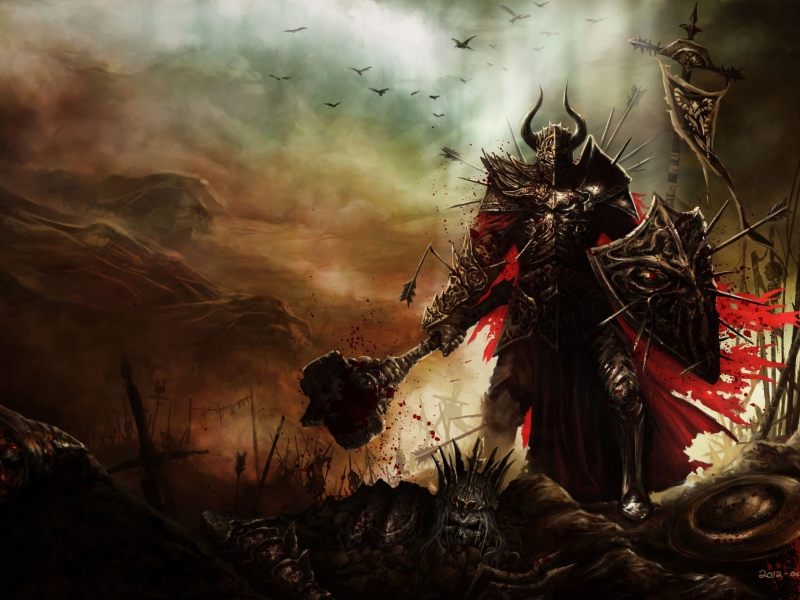 Fondo de pantalla Diablo III Warrior 800x600