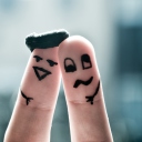 Das Funny Fingers Wallpaper 128x128