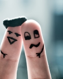 Funny Fingers wallpaper 128x160