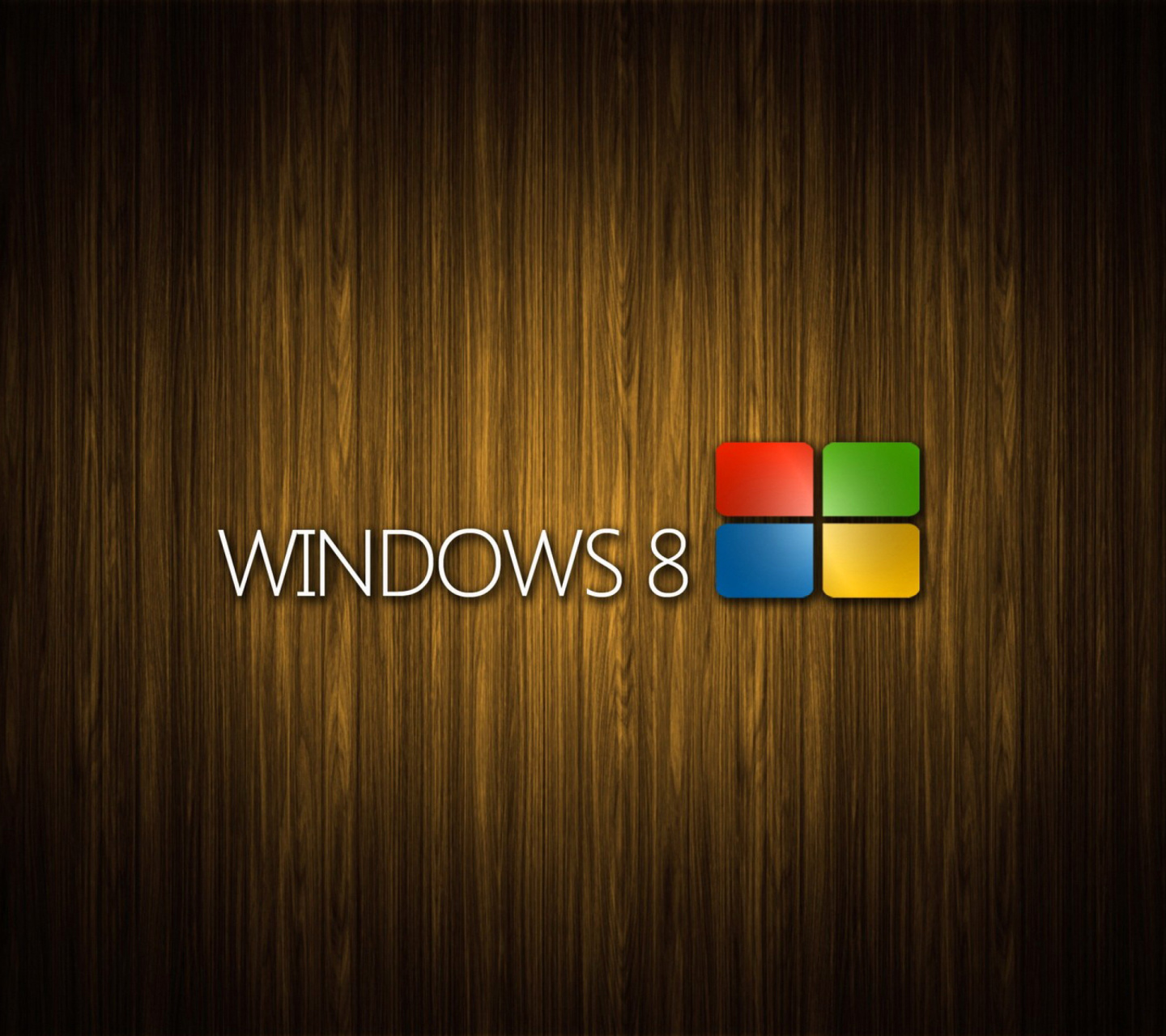 Windows 8 Wooden Emblem wallpaper 1440x1280