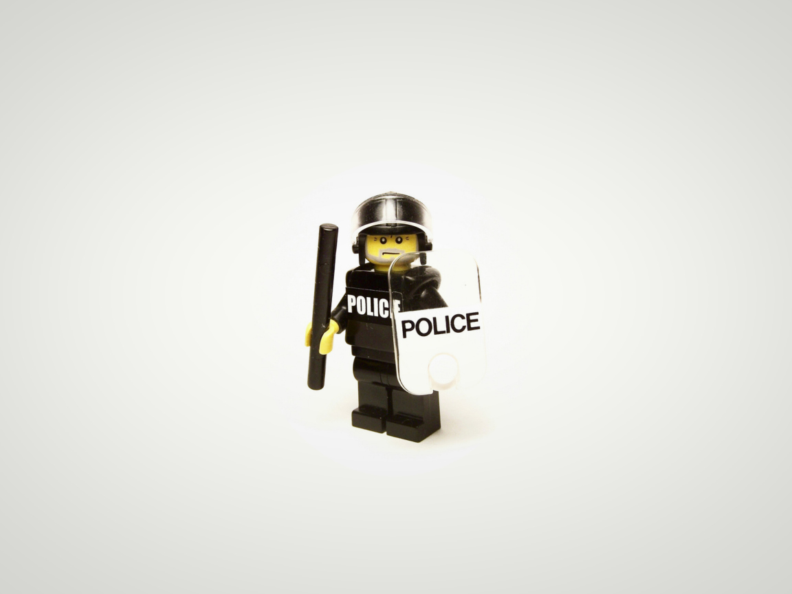 Fondo de pantalla Police Lego 1152x864