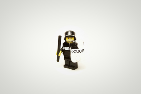 Fondo de pantalla Police Lego 480x320