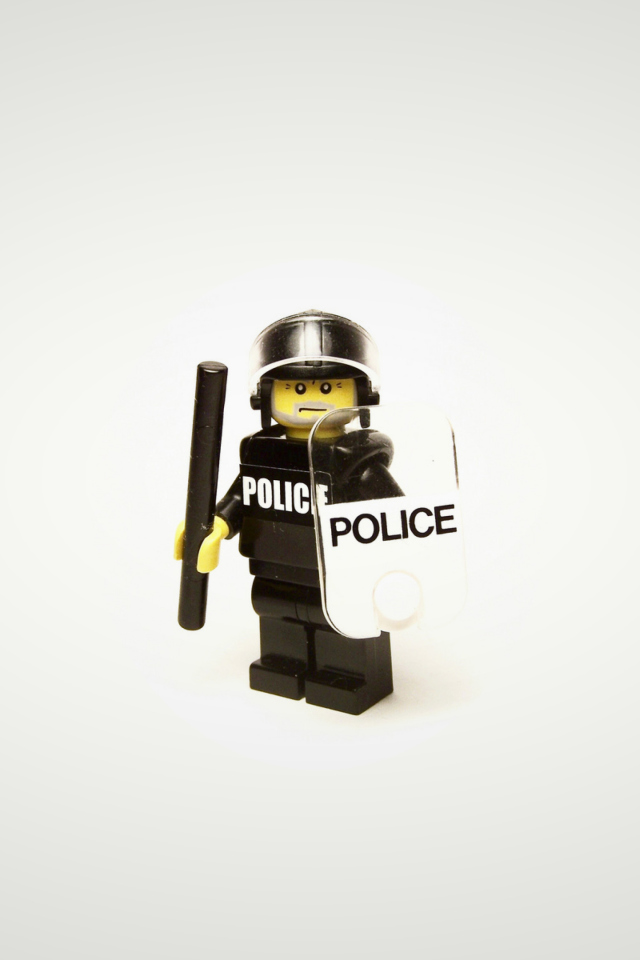 Police Lego wallpaper 640x960