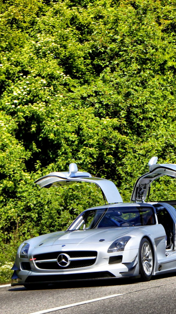 Fondo de pantalla Mercedes Benz SLS Grand Tourer Coupe 360x640