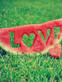 Das Love Watermelon Wallpaper 240x320