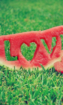 Das Love Watermelon Wallpaper 240x400