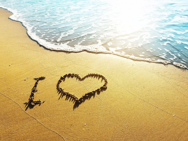 Das I Heart Ocean Wallpaper 640x480