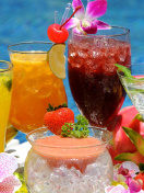 Обои Summer cocktails in hotel All Inclusive 132x176