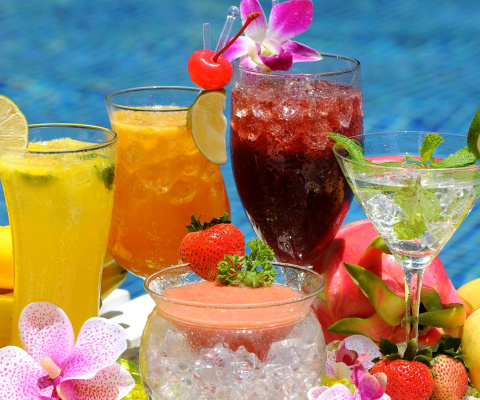 Summer cocktails in hotel All Inclusive screenshot #1 480x400