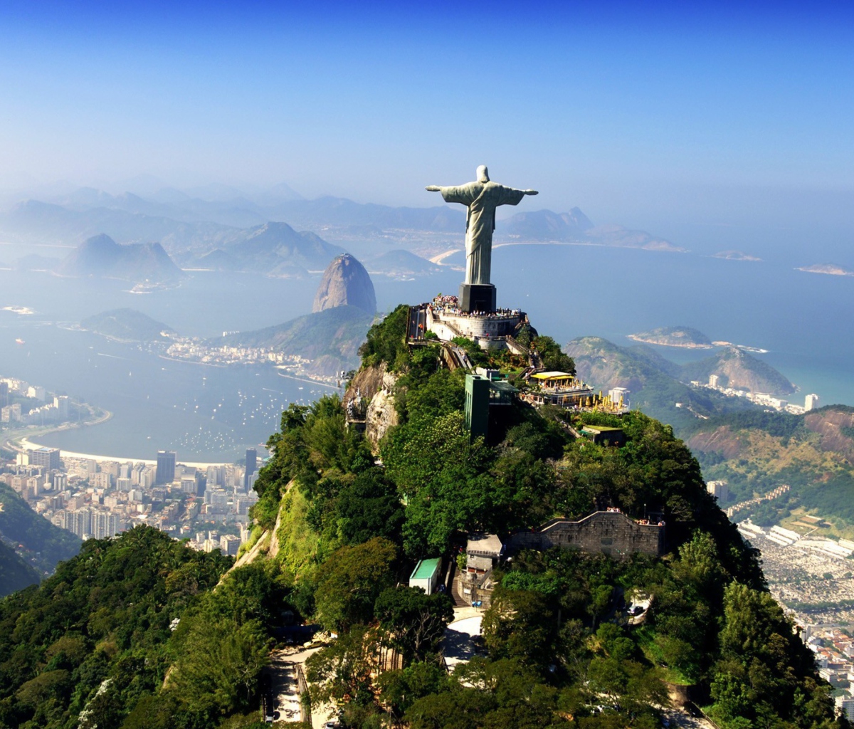Sfondi Statue Of Christ On Corcovado Hill In Rio De Janeiro Brazil 1200x1024