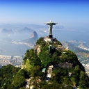 Statue Of Christ On Corcovado Hill In Rio De Janeiro Brazil screenshot #1 128x128