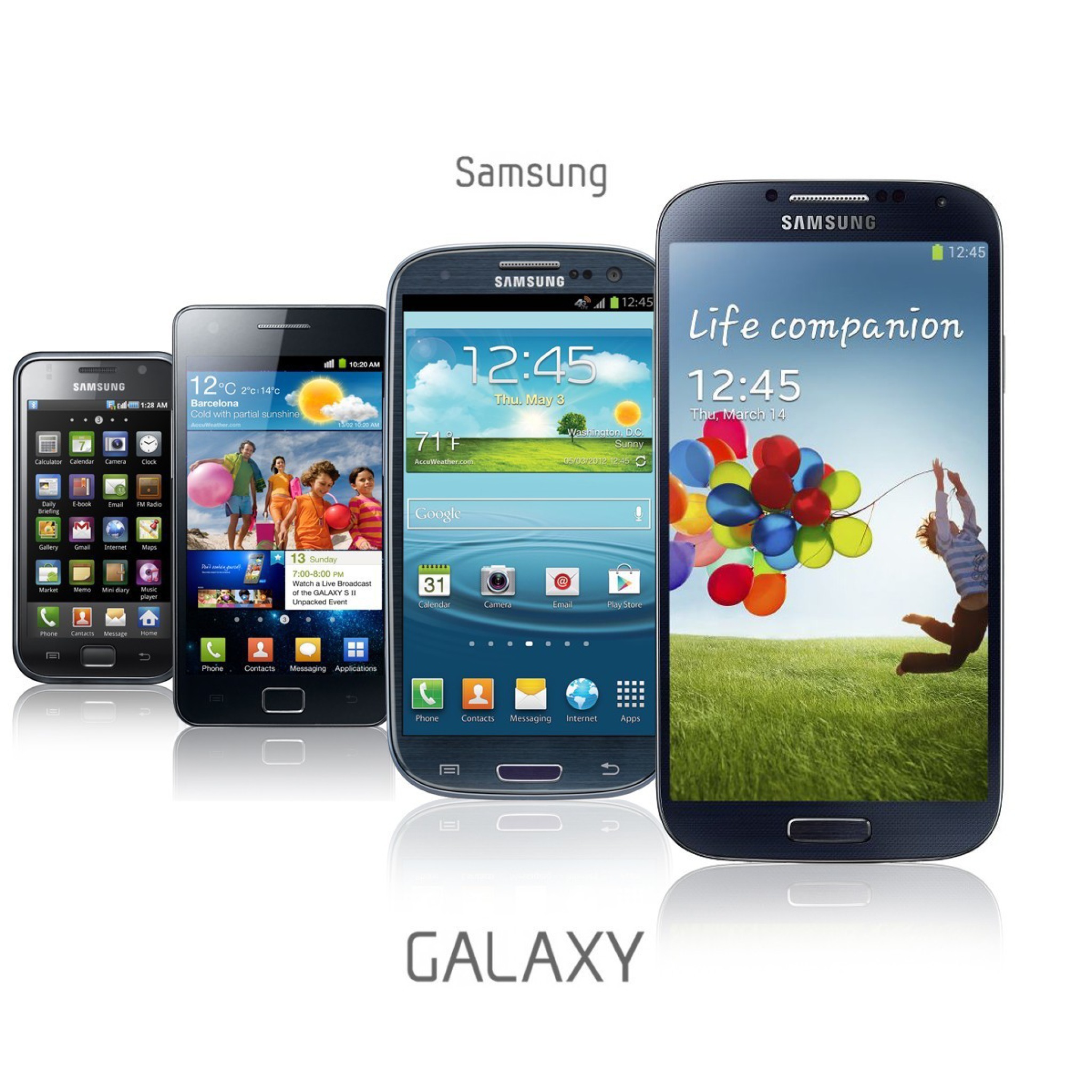 Обои Samsung Smartphones S1, S2, S3, S4 2048x2048