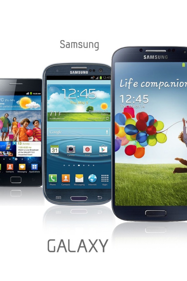 Samsung Smartphones S1, S2, S3, S4 wallpaper 640x960