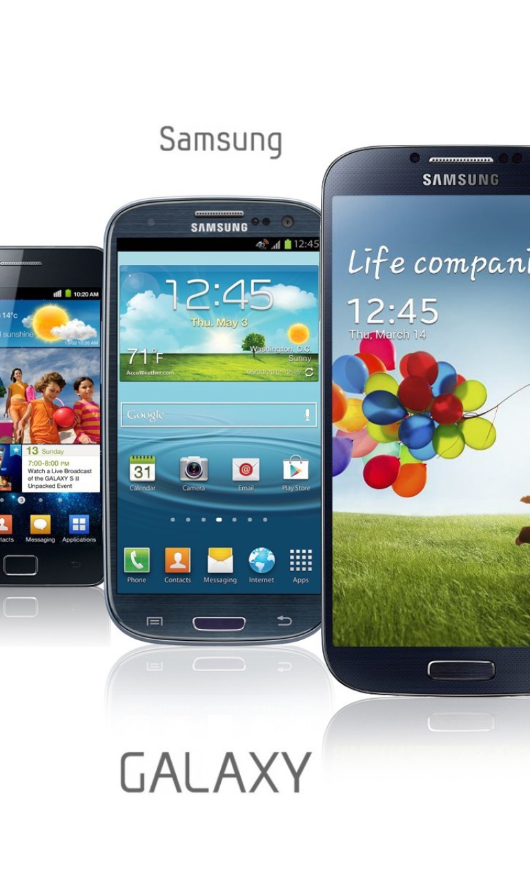 Das Samsung Smartphones S1, S2, S3, S4 Wallpaper 768x1280