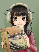 Anime Girl In Headphones wallpaper 132x176