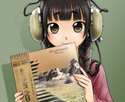 Screenshot №1 pro téma Anime Girl In Headphones 176x144