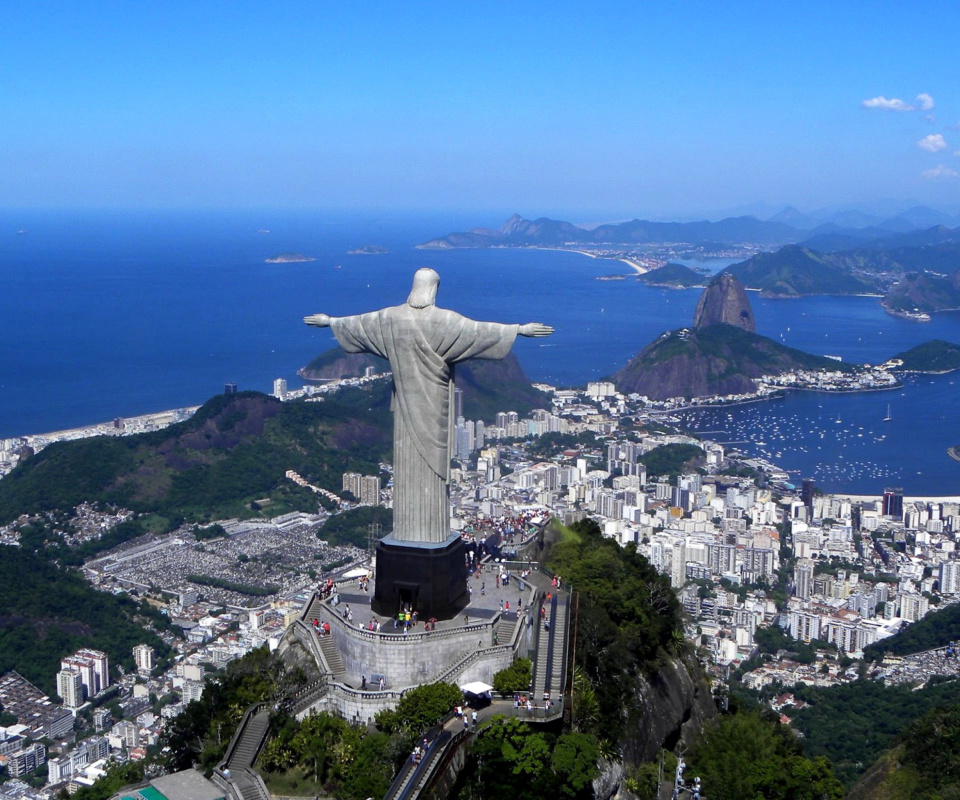 Sfondi Christ the Redeemer statue in Rio de Janeiro 960x800