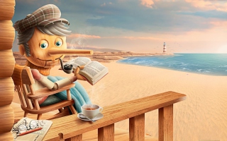 Old Pinocchio - Obrázkek zdarma pro Samsung Galaxy Q