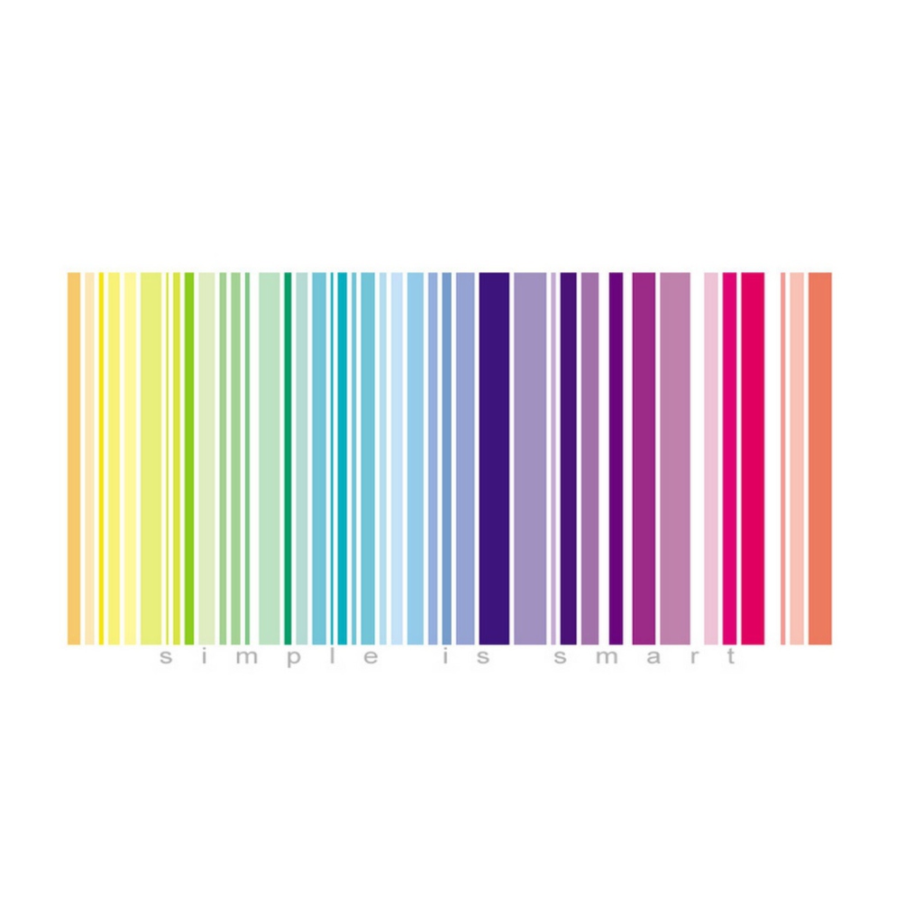 Das Rainbow Bar Code Wallpaper 1024x1024