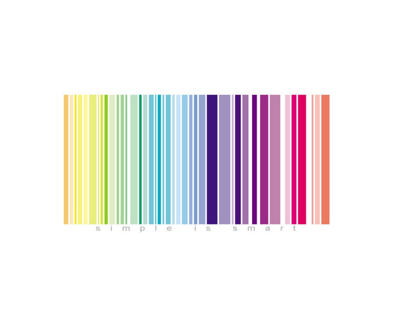 Das Rainbow Bar Code Wallpaper 1280x1024