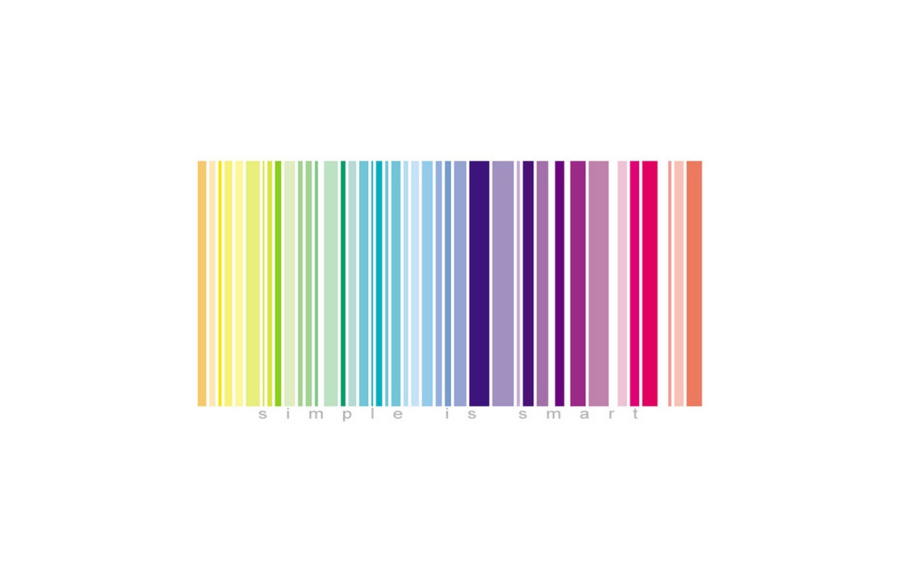 Das Rainbow Bar Code Wallpaper 1280x800