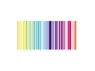 Das Rainbow Bar Code Wallpaper 320x240