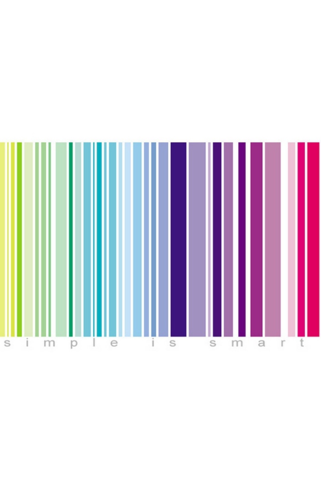 Das Rainbow Bar Code Wallpaper 640x960