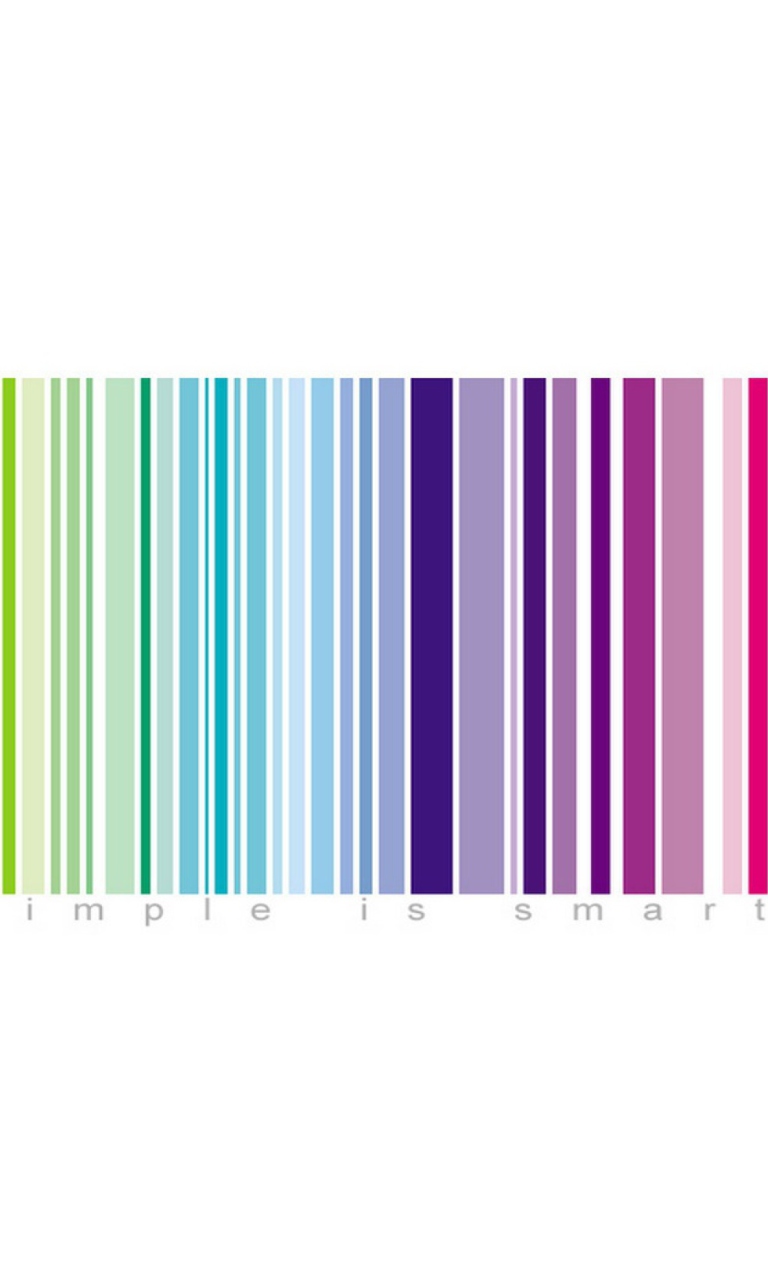 Rainbow Bar Code wallpaper 768x1280