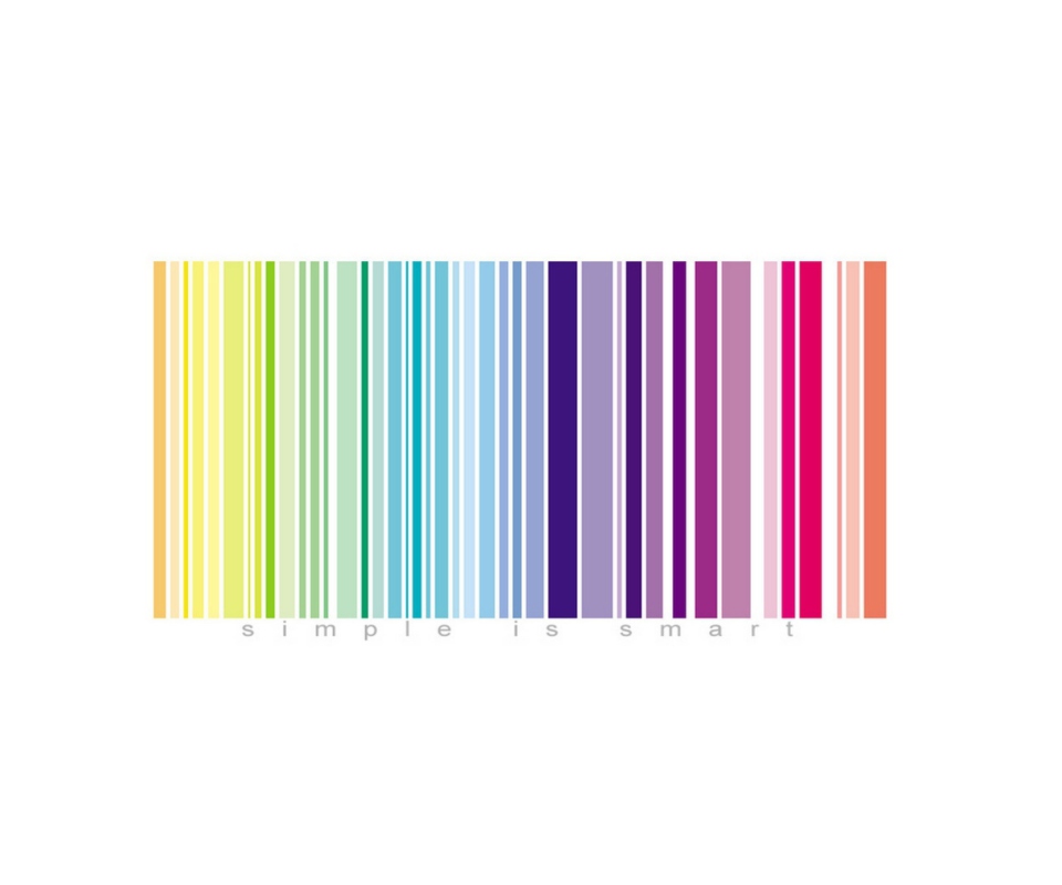 Rainbow Bar Code wallpaper 960x800