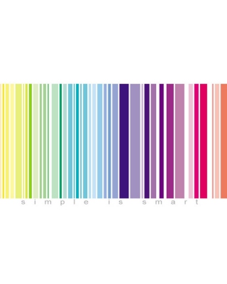 Rainbow Bar Code papel de parede para celular para 132x176