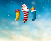 Santa Is Coming To Town wallpaper 176x144