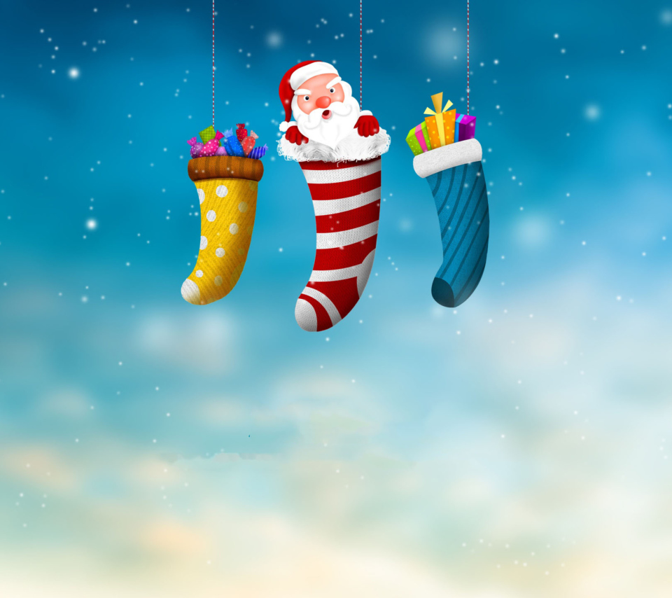 Santa Is Coming To Town wallpaper 960x854