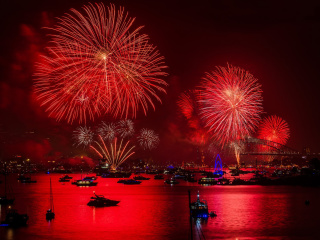 Asian Holiday fireworks screenshot #1 320x240