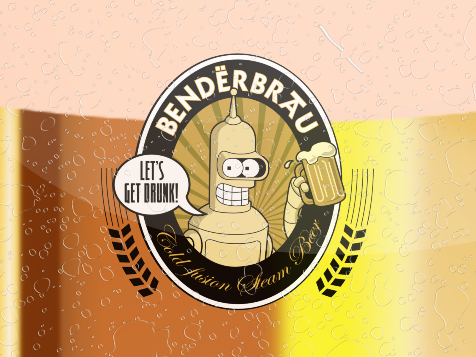 Futurama Bender  Benderbrau wallpaper 1600x1200