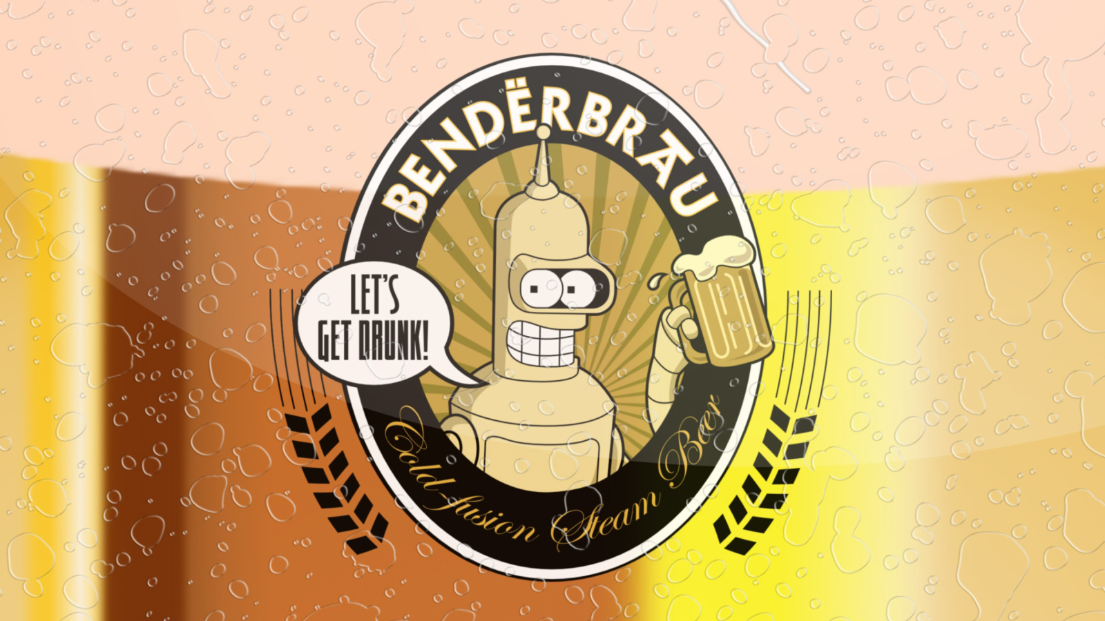 Futurama Bender  Benderbrau wallpaper 1600x900