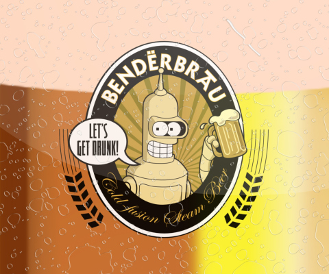 Sfondi Futurama Bender  Benderbrau 480x400