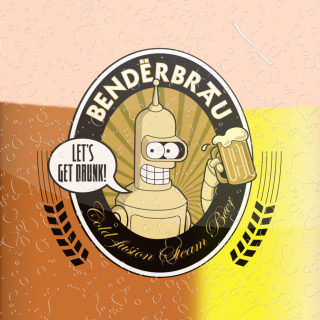 Kostenloses Futurama Bender  Benderbrau Wallpaper für iPad mini