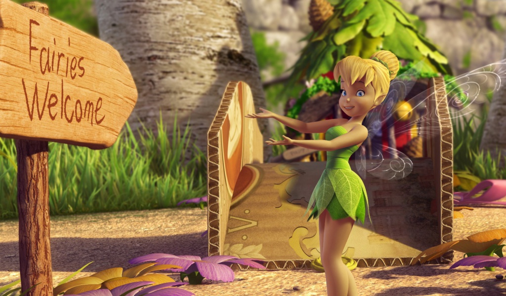 Обои Tinker Bell And The Great Fairy Rescue 2 1024x600