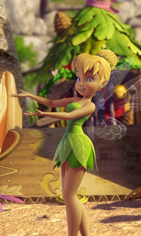 Screenshot №1 pro téma Tinker Bell And The Great Fairy Rescue 2 480x800