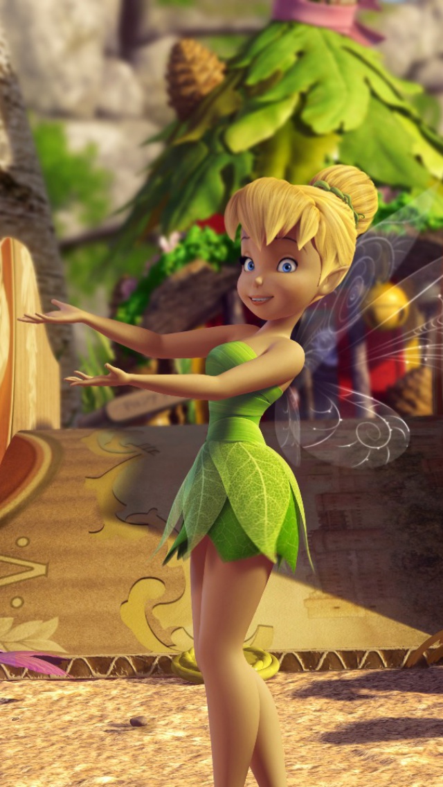 Обои Tinker Bell And The Great Fairy Rescue 2 640x1136