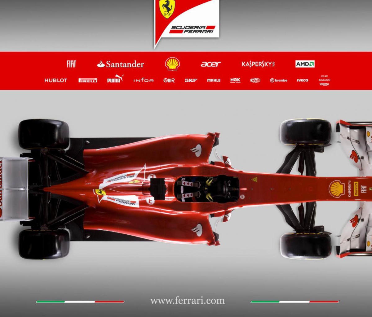 Das Ferrari F1 Wallpaper 1200x1024