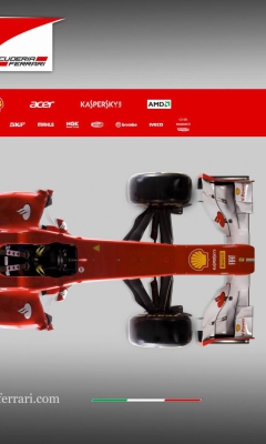 Screenshot №1 pro téma Ferrari F1 240x400