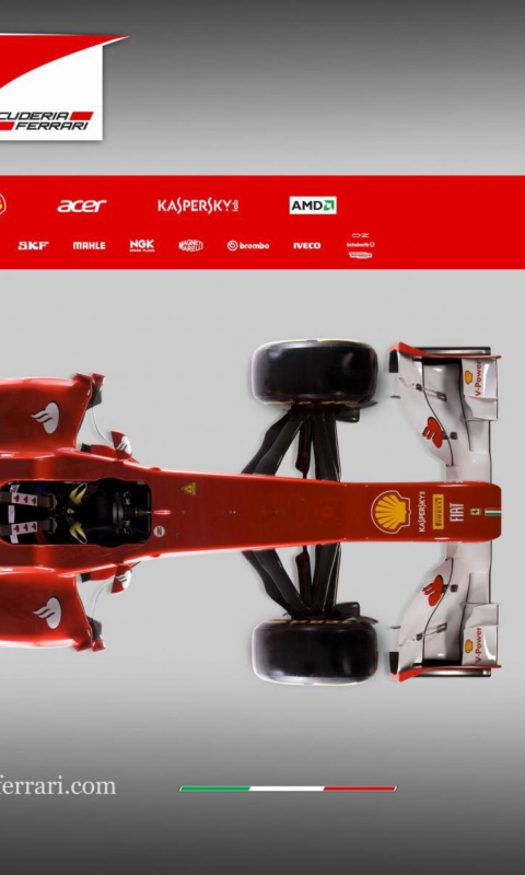 Fondo de pantalla Ferrari F1 480x800