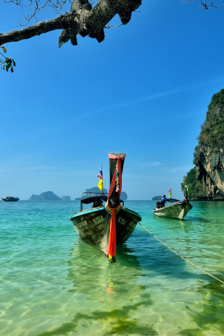 Railay Island Thailand wallpaper 320x480