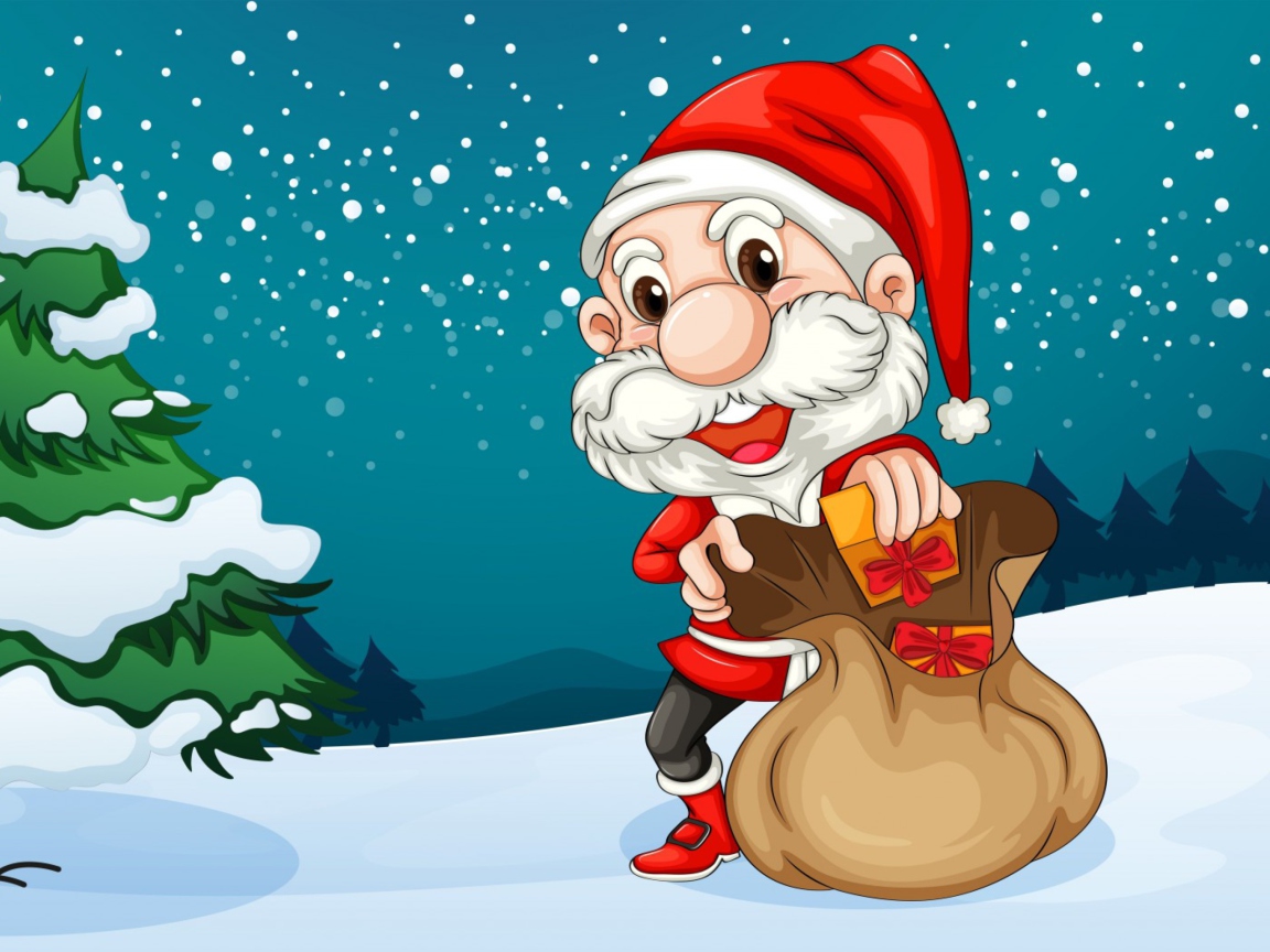 Happy Santa wallpaper 1152x864