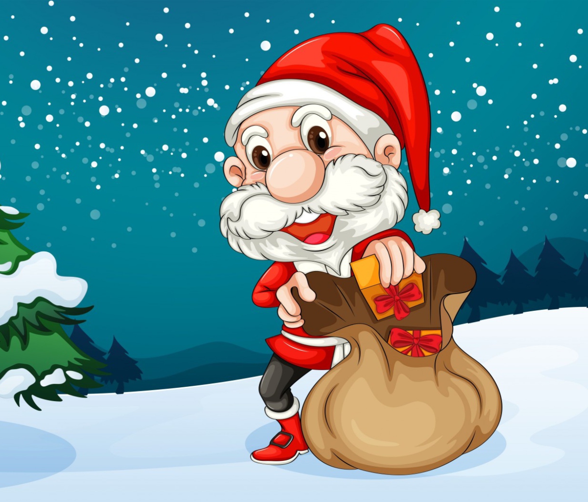 Screenshot №1 pro téma Happy Santa 1200x1024