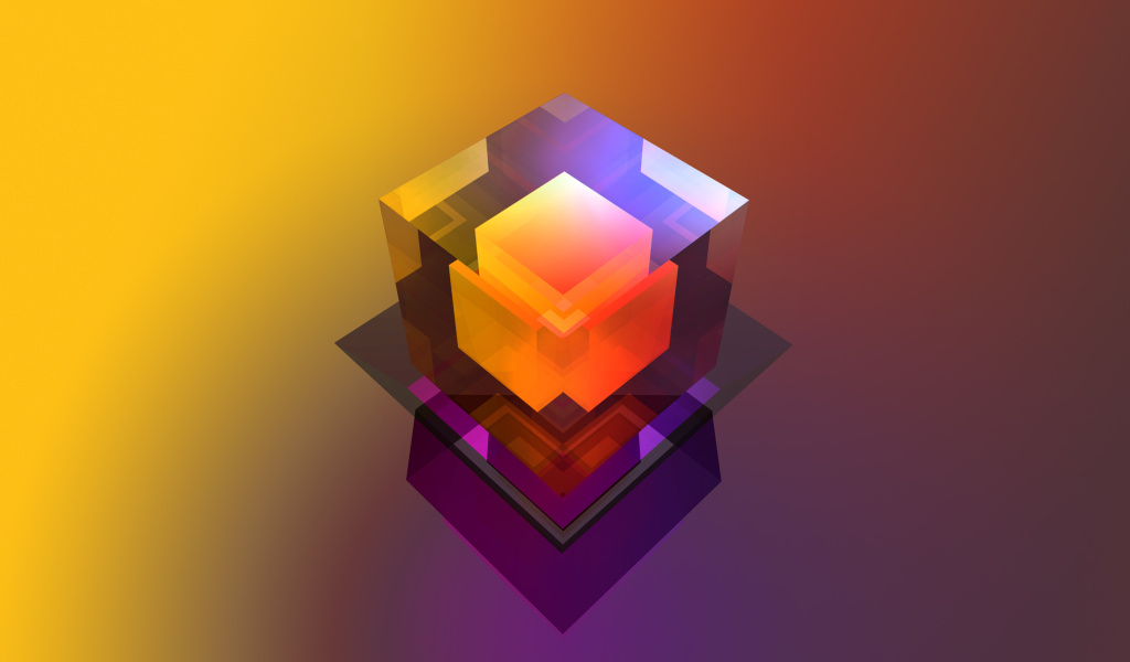 Sfondi Colorful Cube 1024x600