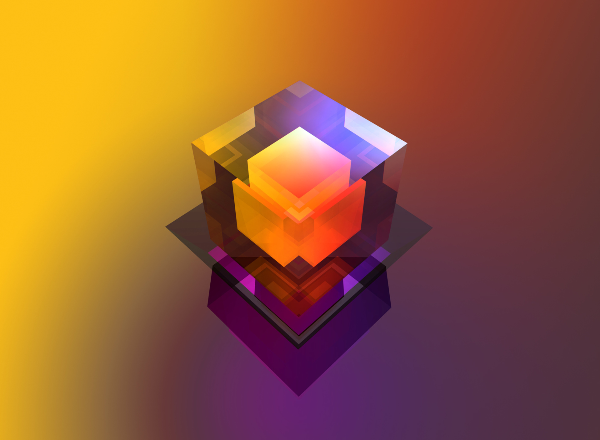 Обои Colorful Cube 1920x1408