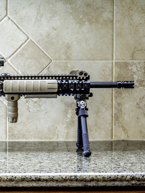 Das AR15 BCM Assaultrifle Wallpaper 480x640