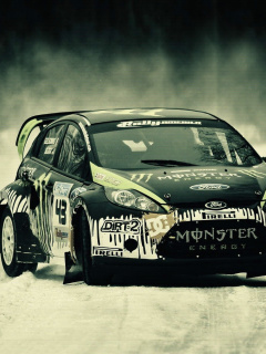 Fondo de pantalla Ford Racing Car 240x320